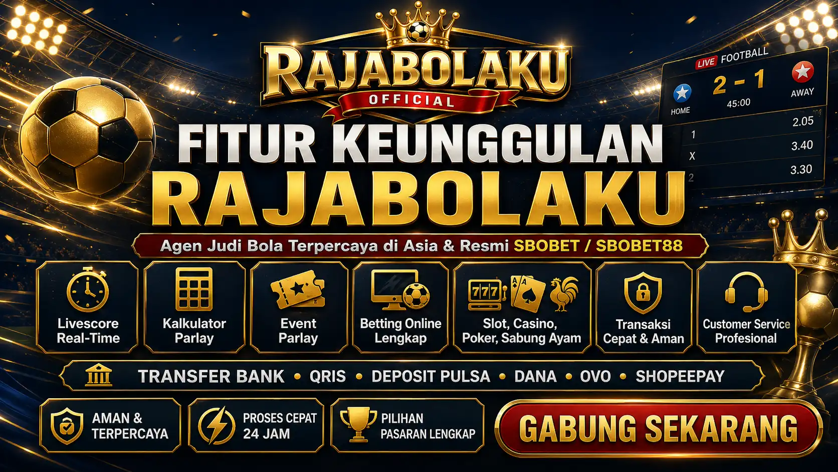 Pilihan Taruhan Sbobet Terlengkap